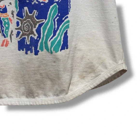 Vintage Model T Hawaii Maui Kauai Tank Top *Stained Women's Size M 17 x 19 - Picture 4 of 6